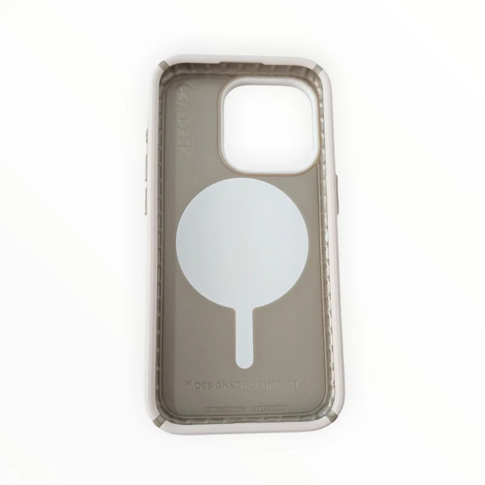 E2-O Speck Presidio2 Pro W/ClickLock&Mag Case for Apple iPhone 15 Pro -Bone/Gray